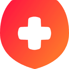 Shield Cross Icon from Flex Gradient Set