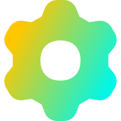 Cog Icon from Flex Gradient Set