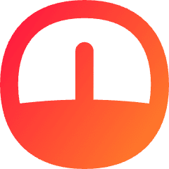 Dashboard Gauge Medium 1 Icon from Flex Gradient Set