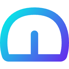 Dashboard Gauge Medium 2 Icon from Flex Gradient Set