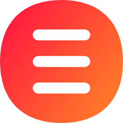 Hamburger Menu Circle Icon from Flex Gradient Set