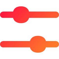 Horizontal Slider 4 Icon from Flex Gradient Set