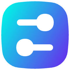 Horizontal Slider Square Icon from Flex Gradient Set