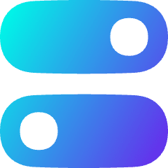 Horizontal Toggle Button Icon from Flex Gradient Set
