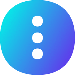 Vertical Menu Circle Icon from Flex Gradient Set