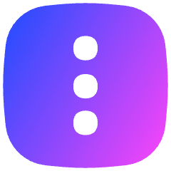 Vertical Menu Square Icon from Flex Gradient Set