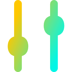 Vertical Slider 4 Icon from Flex Gradient Set