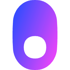 Vertical Toggle Button Single Bottom Icon from Flex Gradient Set