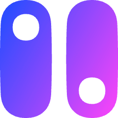 Vertical Toggle Button Icon from Flex Gradient Set