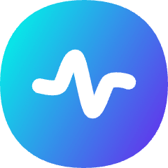 Wave Signal Circle Icon from Flex Gradient Set
