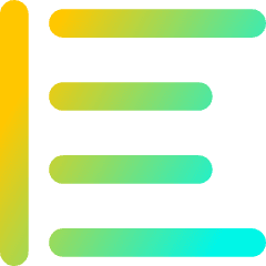 Align Left 2 Icon from Flex Gradient Set