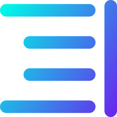 Align Right 2 Icon from Flex Gradient Set