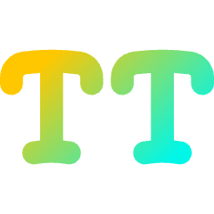 All Caps Icon from Flex Gradient Set