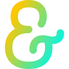 Ampersand Icon from Flex Gradient Set