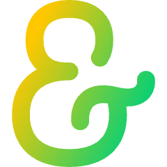 Ampersand Icon from Flex Gradient Set