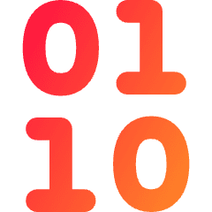 Binary Code Icon from Flex Gradient Set