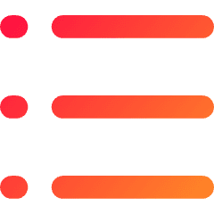 Bullet List Icon from Flex Gradient Set