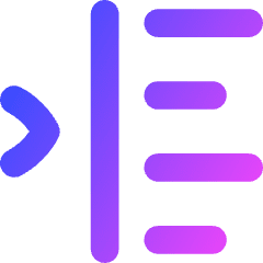 Indent Left Icon from Flex Gradient Set