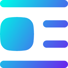 Insert Center Left 1 Icon from Flex Gradient Set