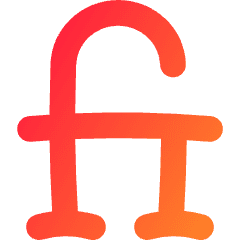 Ligature Icon from Flex Gradient Set