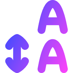 Line Spacing Icon from Flex Gradient Set