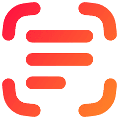 Scan Text Icon from Flex Gradient Set