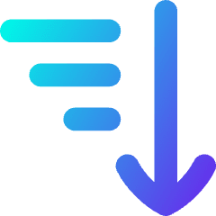 Sort Descending Icon from Flex Gradient Set