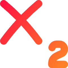 Subscript 1 Icon from Flex Gradient Set