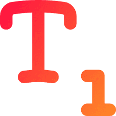 Subscript 2 Icon from Flex Gradient Set