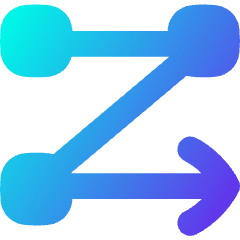 Text Flow Rows Icon from Flex Gradient Set