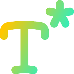 Text Footnote Icon from Flex Gradient Set