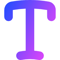 Text Style Icon from Flex Gradient Set