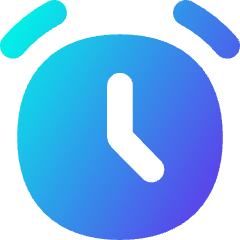 Alarm Clock Icon from Flex Gradient Set
