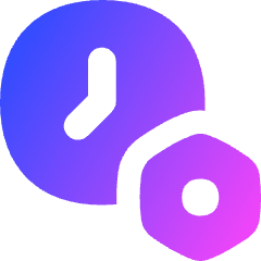 Clock Setting Bolt Nut Icon from Flex Gradient Set
