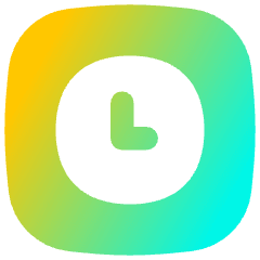 Square Clock Icon from Flex Gradient Set