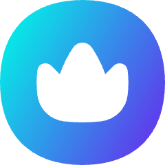 Crown Circle Icon from Flex Gradient Set