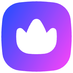 Crown Square Icon from Flex Gradient Set