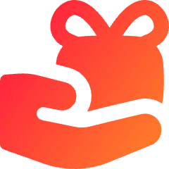Give Gift Icon from Flex Gradient Set