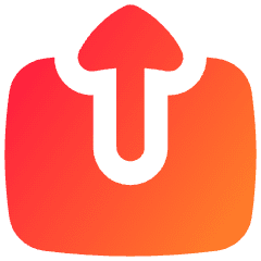 Upload Box 2 Icon from Flex Gradient Set