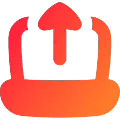 Upload Laptop Icon from Flex Gradient Set