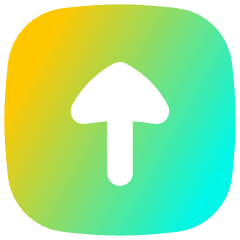Upload Square Icon from Flex Gradient Set