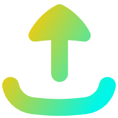 Upload Tray Icon from Flex Gradient Set
