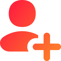 User Add Plus Icon from Flex Gradient Set