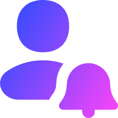 User Alert Bell Icon from Flex Gradient Set