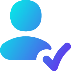 User Check Validate Icon from Flex Gradient Set
