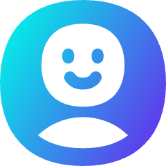 User Circle Avatar Happy Icon from Flex Gradient Set