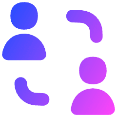 User Collaborate Group Icon from Flex Gradient Set