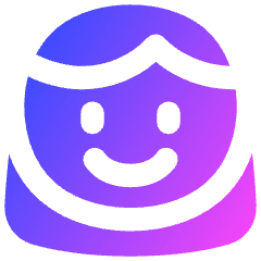 User Face Female Icon from Flex Gradient Set