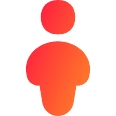 User Full Body Icon from Flex Gradient Set