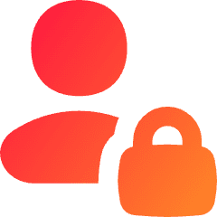User Lock Privacy Icon from Flex Gradient Set